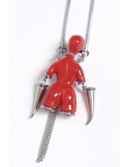 Collar Fetish Rubber Red  - Devil Fashion