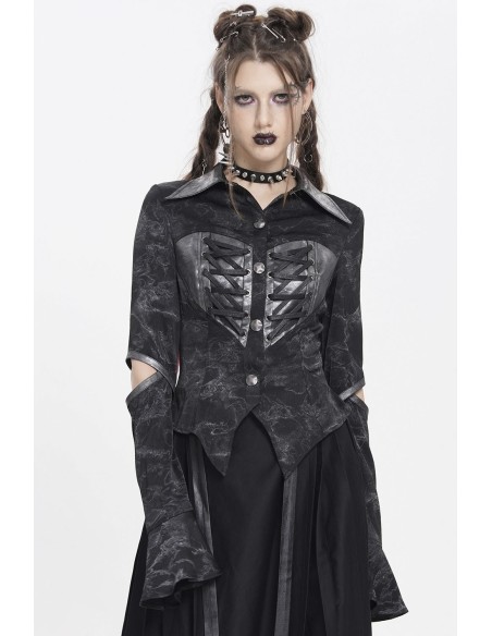 Camisa de Manga Larga Ripped Heart - Devil Fashion