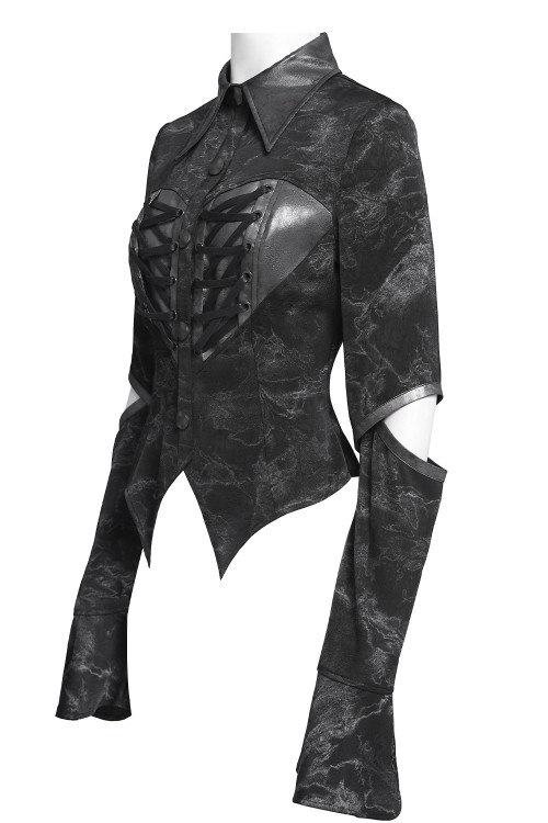 Camisa de Manga Larga Ripped Heart - Devil Fashion