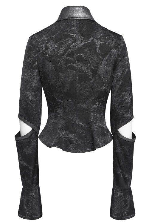 Ripped Heart Long Sleeve Shirt - Devil Fashion