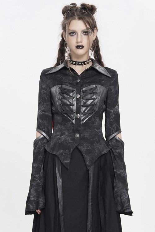 Camisa de Manga Larga Ripped Heart - Devil Fashion