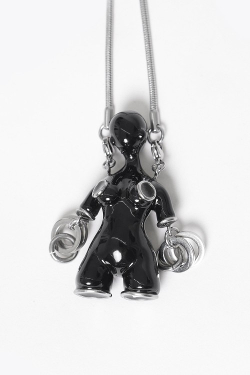 Collar Fetish Rubber Black - Devil Fashion