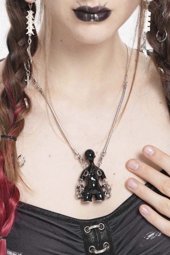 Necklace Fetish Rubber Black - Devil Fashion 2
