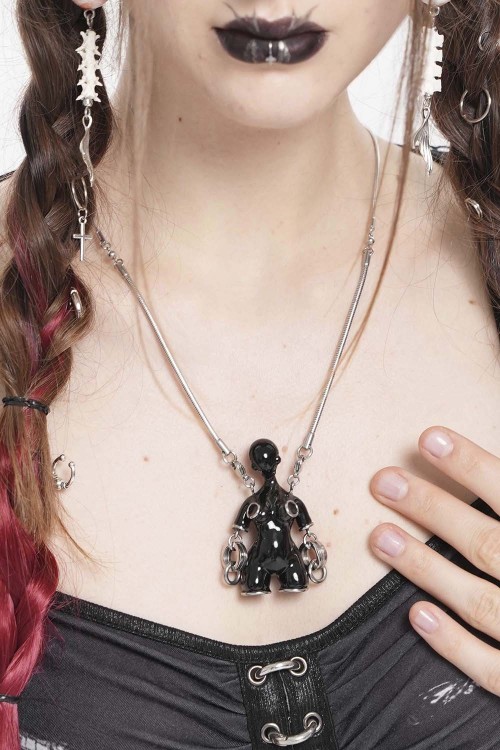 Necklace Fetish Rubber Black - Devil Fashion