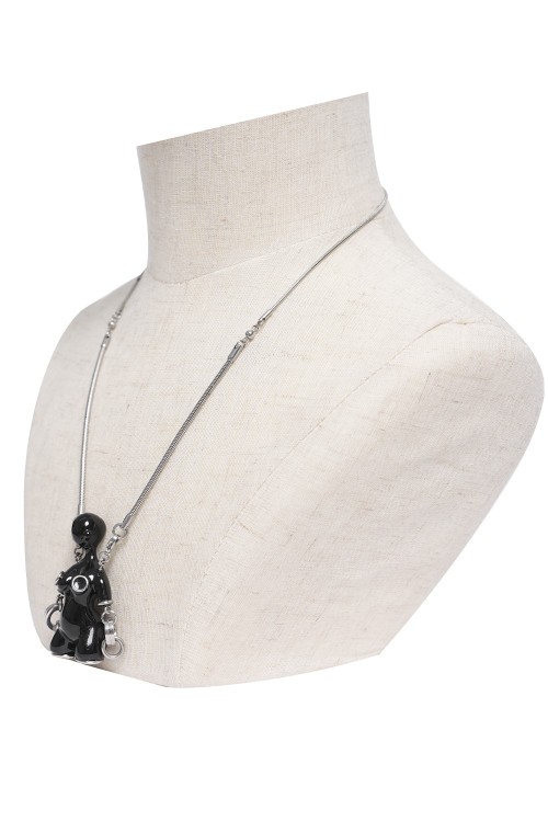 Necklace Fetish Rubber Black - Devil Fashion