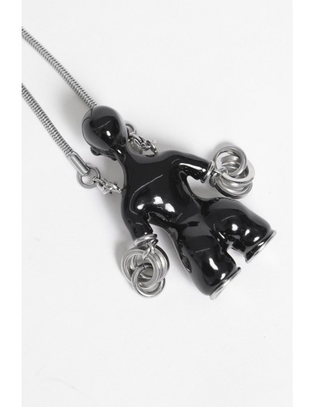 Necklace Fetish Rubber Black - Devil Fashion