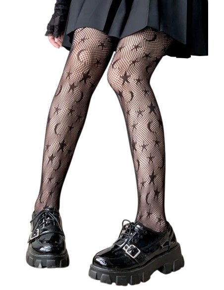 Medias de Rejilla Moon & Stars