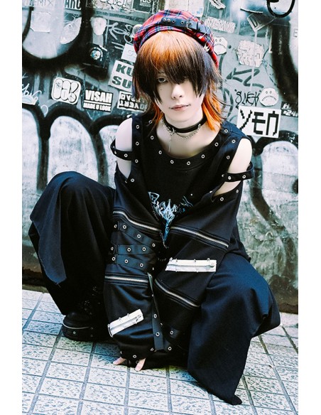 Fallen Angel Long Sleeve Top in Black - Jill Punk