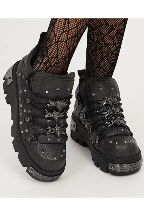 Bambas con Plataforma Thurnax en Negro - Koi