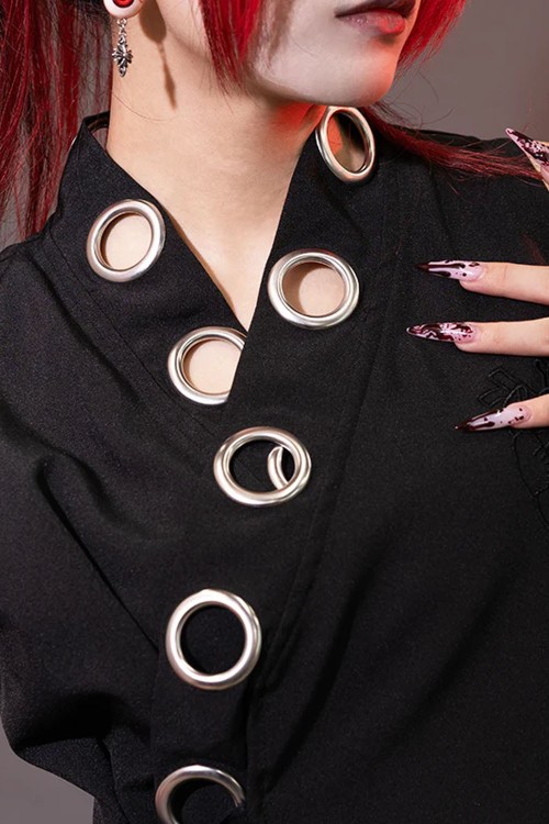 Top Kimono Garakuta en Negro - ACDC Rag