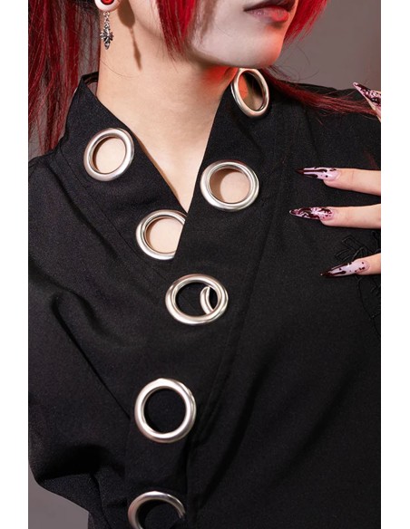 Top Kimono Garakuta en Negro - ACDC Rag