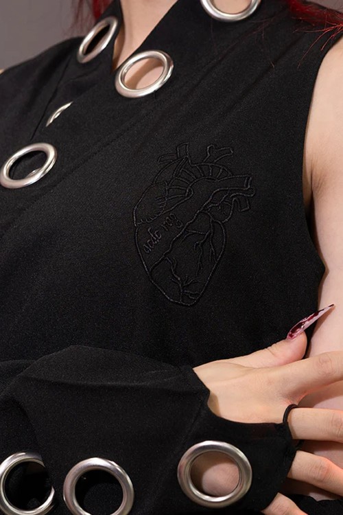 Top Kimono Garakuta en Negro - ACDC Rag