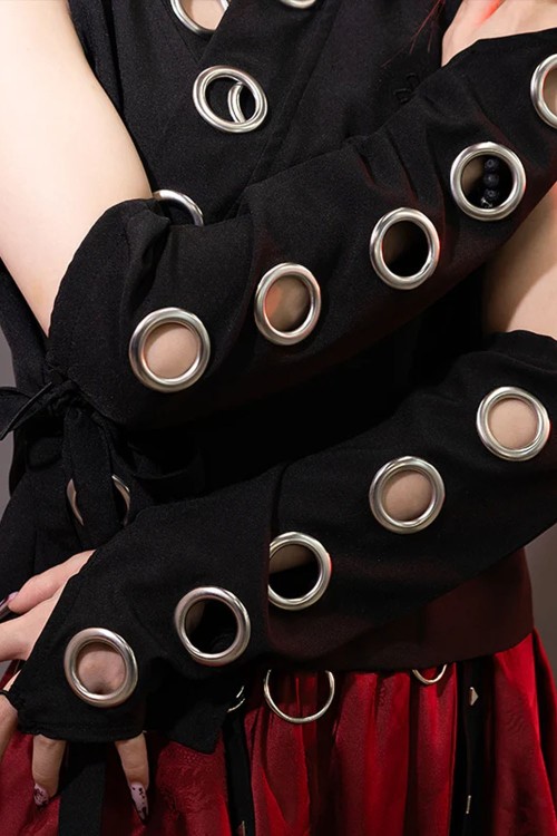 Garakuta Kimono Top in Black - ACDC Rag