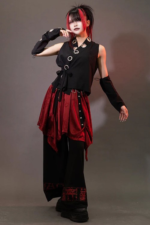 Top Kimono Garakuta en Negro - ACDC Rag