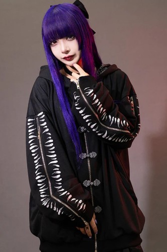 Garakuta Hooded Jacket in Black x Grey - ACDC Rag