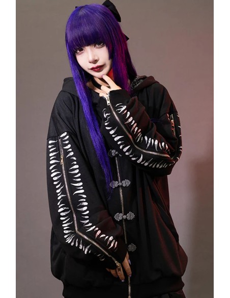 Garakuta Hooded Jacket in Black x Grey - ACDC Rag