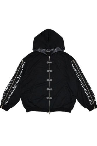 Garakuta Hooded Jacket in Black x Grey - ACDC Rag 2