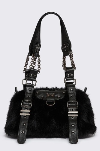 Bolso de Pelito Gigi en Negro - Minga London