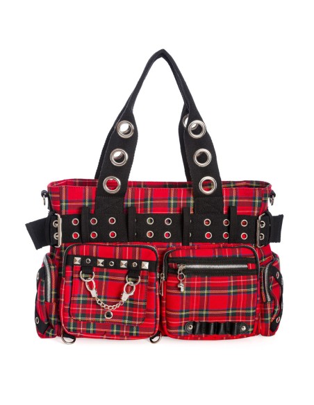 Bolso de Tartán Camdyn en Rojo - Banned