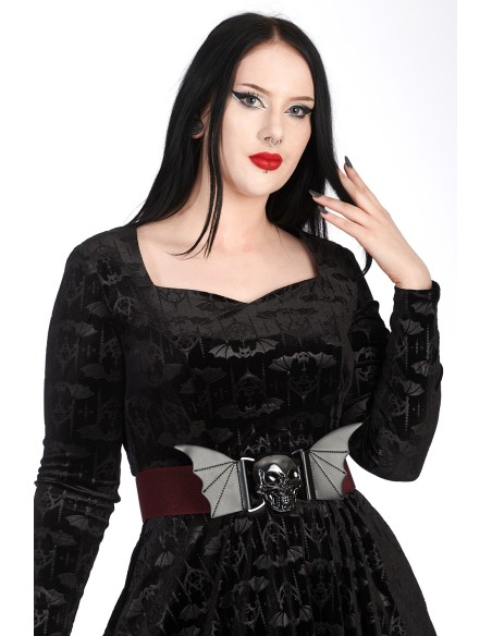 Storm Skull Belt in Bordeaux - Banned