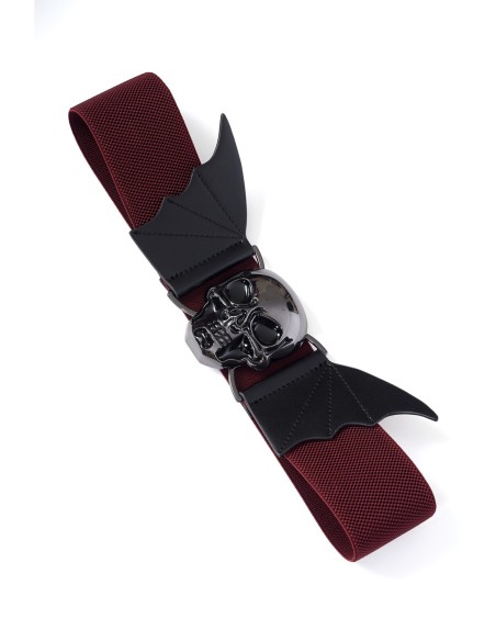 Storm Skull Belt in Bordeaux - Banned