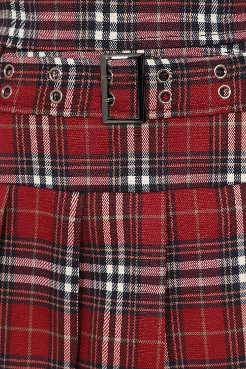 Just a Girl Red Tartan Skirt - Banned