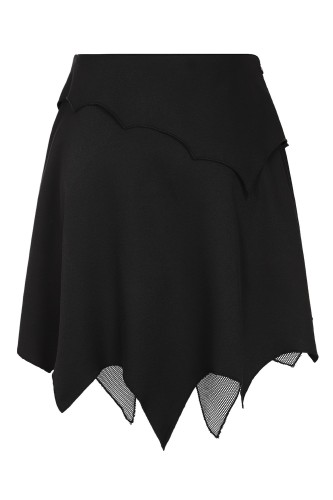 Falda Asimétrica Sable en Negro - Banned 2