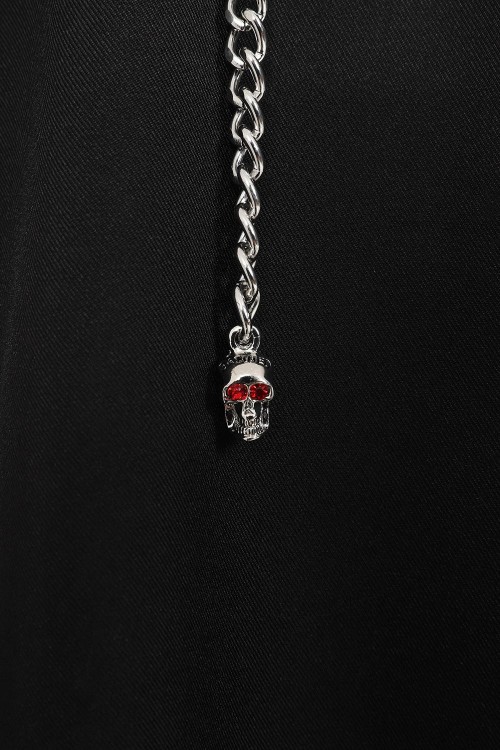 Asymmetrical Sable Skirt in Black - Banned