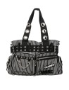 Bolso Sweet Revenge a Rayas Negro x Blanco - Banned