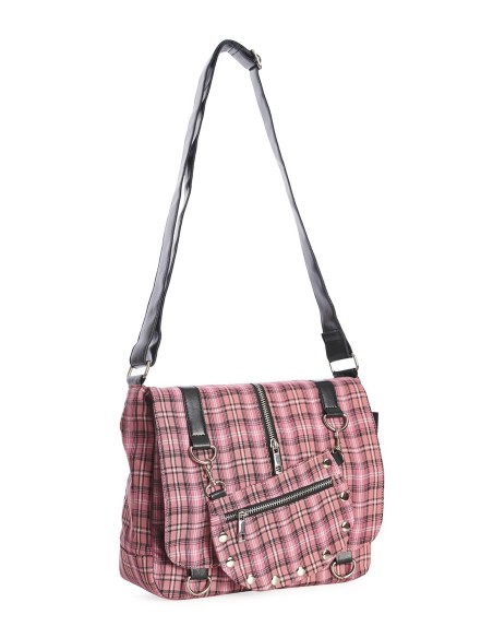 Twice the Action Tartan Bag in Pink - Banned