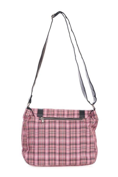 Twice the Action Tartan Bag in Pink - Banned