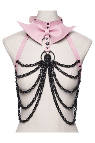 Arnés Bat Ribbon en Rosa - Punk Rave