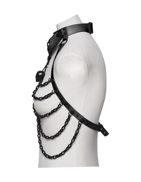 Arnés Bat Ribbon en Negro - Punk Rave