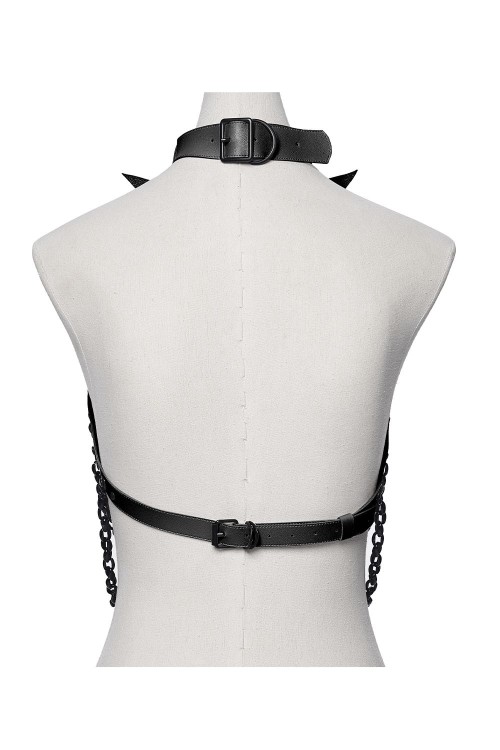 Arnés Bat Ribbon en Negro - Punk Rave