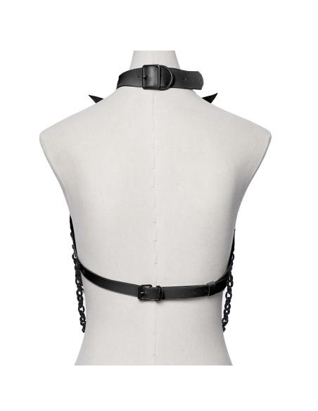 Arnés Bat Ribbon en Negro - Punk Rave