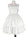 Vestido Lolita JSK 3 Layer Cake - Heavenly White (Color Exclusivo Madame Chocolat)