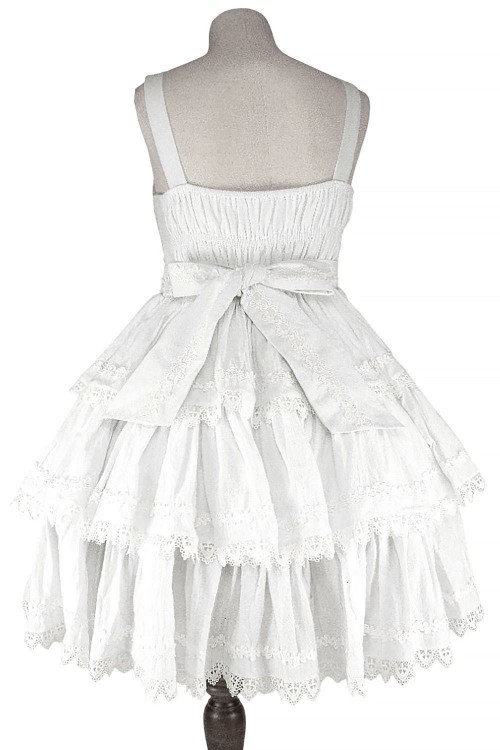 Vestido Lolita JSK 3 Layer Cake - Heavenly White (Color Exclusivo Madame Chocolat)