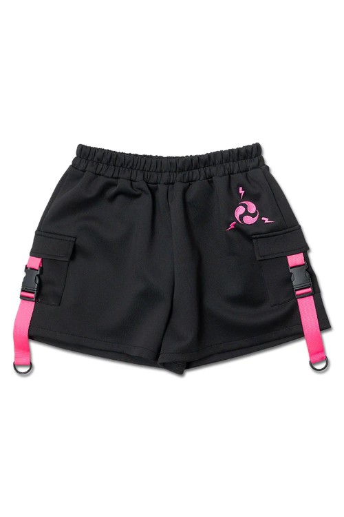 Shorts Uzurai en Negro x Fucsia - ACDC Rag