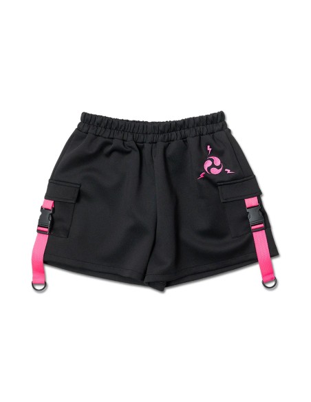 Uzurai Shorts in Black x Fuchsia - ACDC Rag
