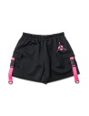 Uzurai Shorts in Black x Fuchsia - ACDC Rag