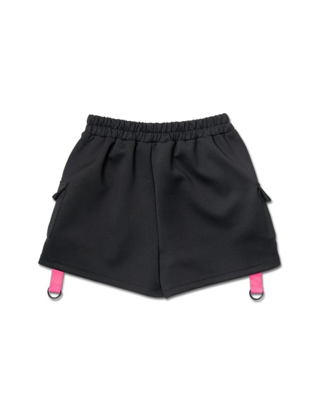 Uzurai Shorts in Black x Fuchsia - ACDC Rag