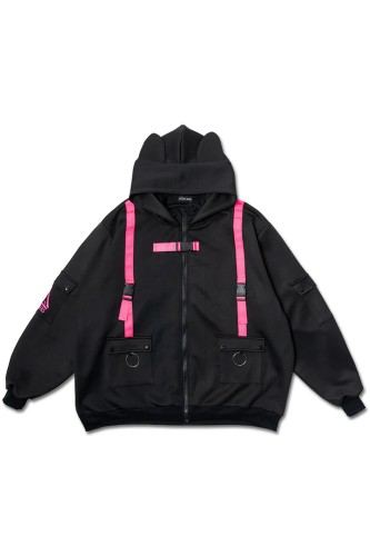 Uzurai Jacket in Black x Fuchsia - ACDC Rag 2
