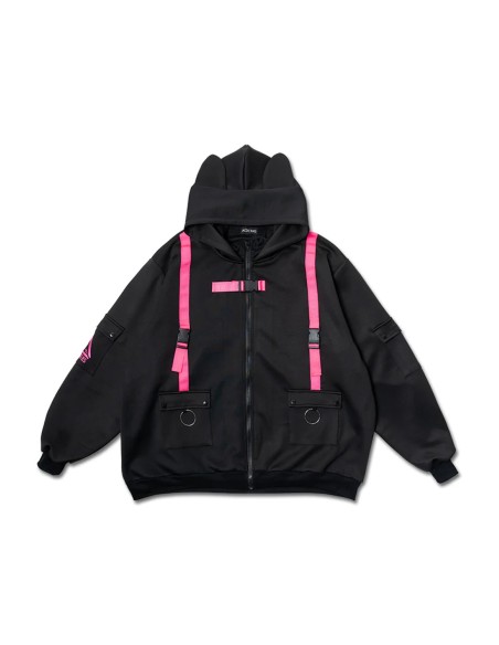 Uzurai Jacket in Black x Fuchsia - ACDC Rag