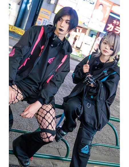 Uzurai Jacket in Black x Fuchsia - ACDC Rag