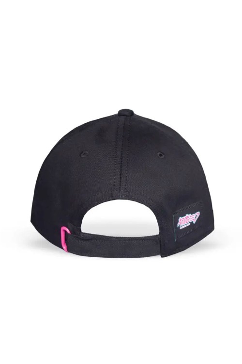 Hatsune Miku Logo Adjustable Cap in Black