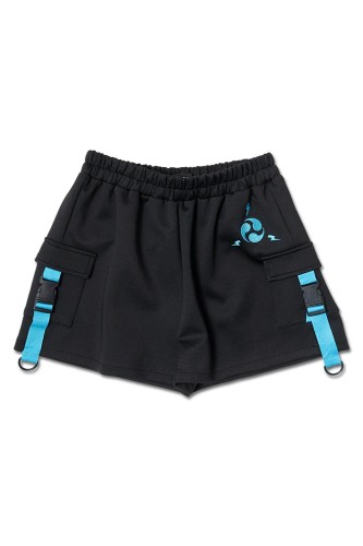 Uzurai Shorts in Black x Blue - ACDC Rag