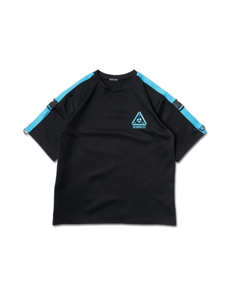 Oversized Uzurai T-Shirt in Black x Blue - ACDC Rag