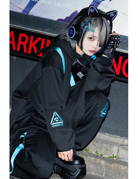 Uzurai Jacket in Black x Blue - ACDC Rag