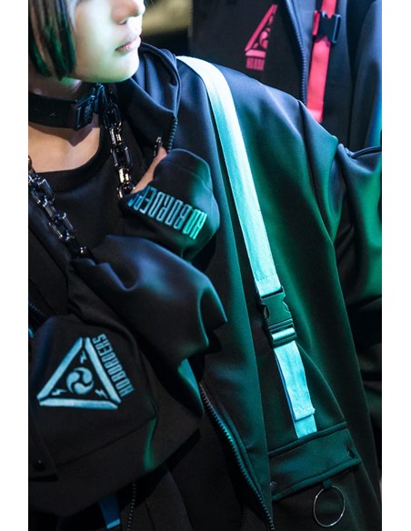 Uzurai Jacket in Black x Blue - ACDC Rag