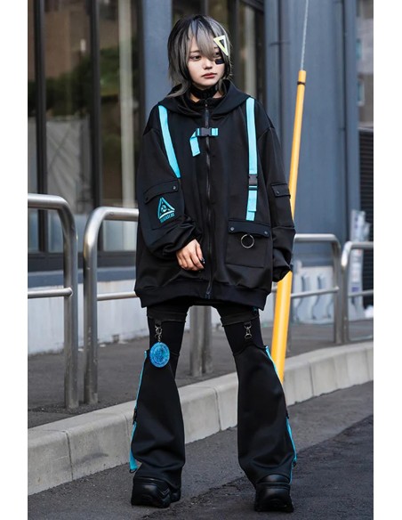 Uzurai Jacket in Black x Blue - ACDC Rag